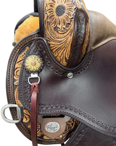 16’’’ Circle Y Sunflower Flex2 Trail Saddle - Image 4