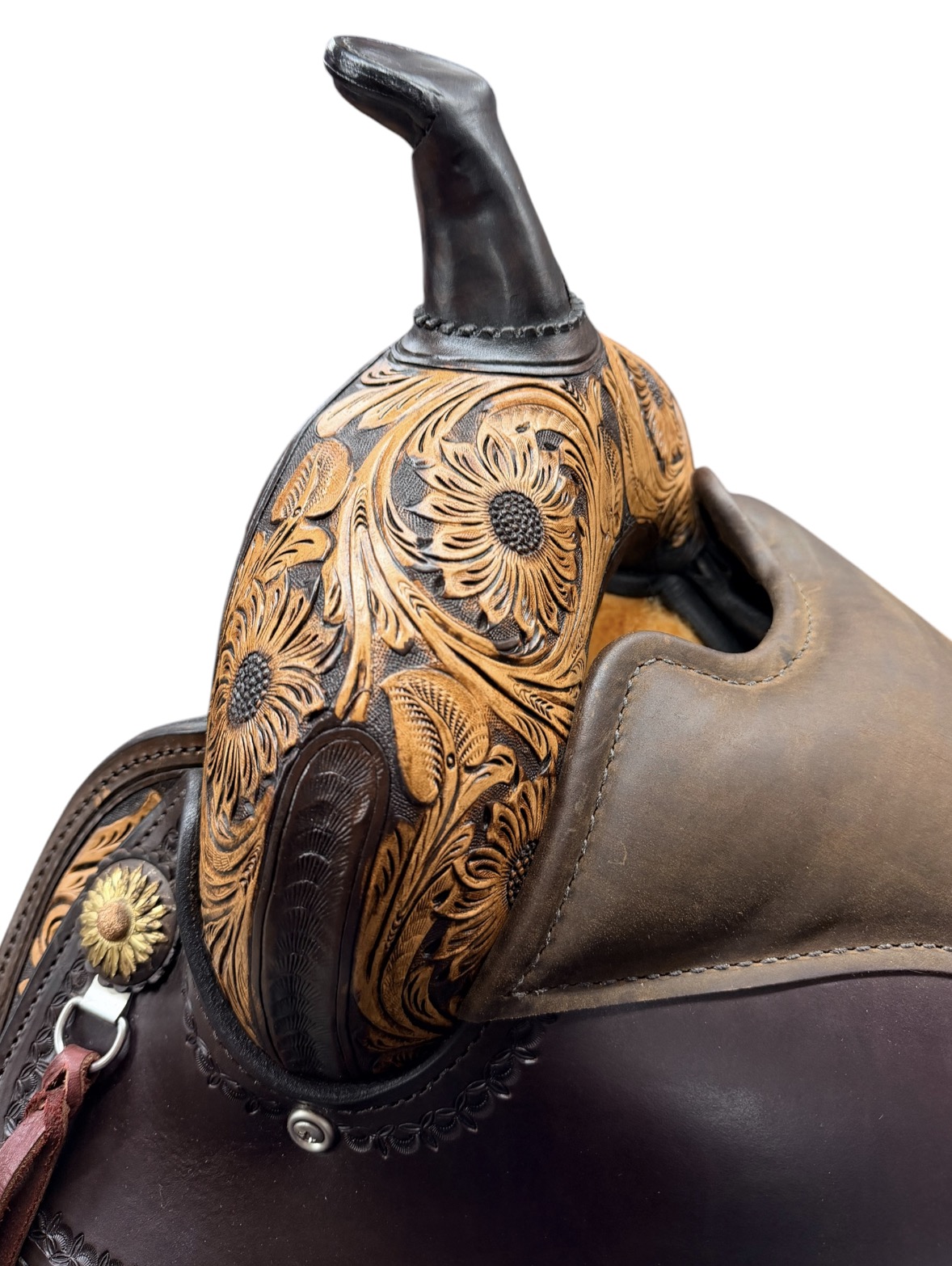 16’’’ Circle Y Sunflower Flex2 Trail Saddle - Image 5