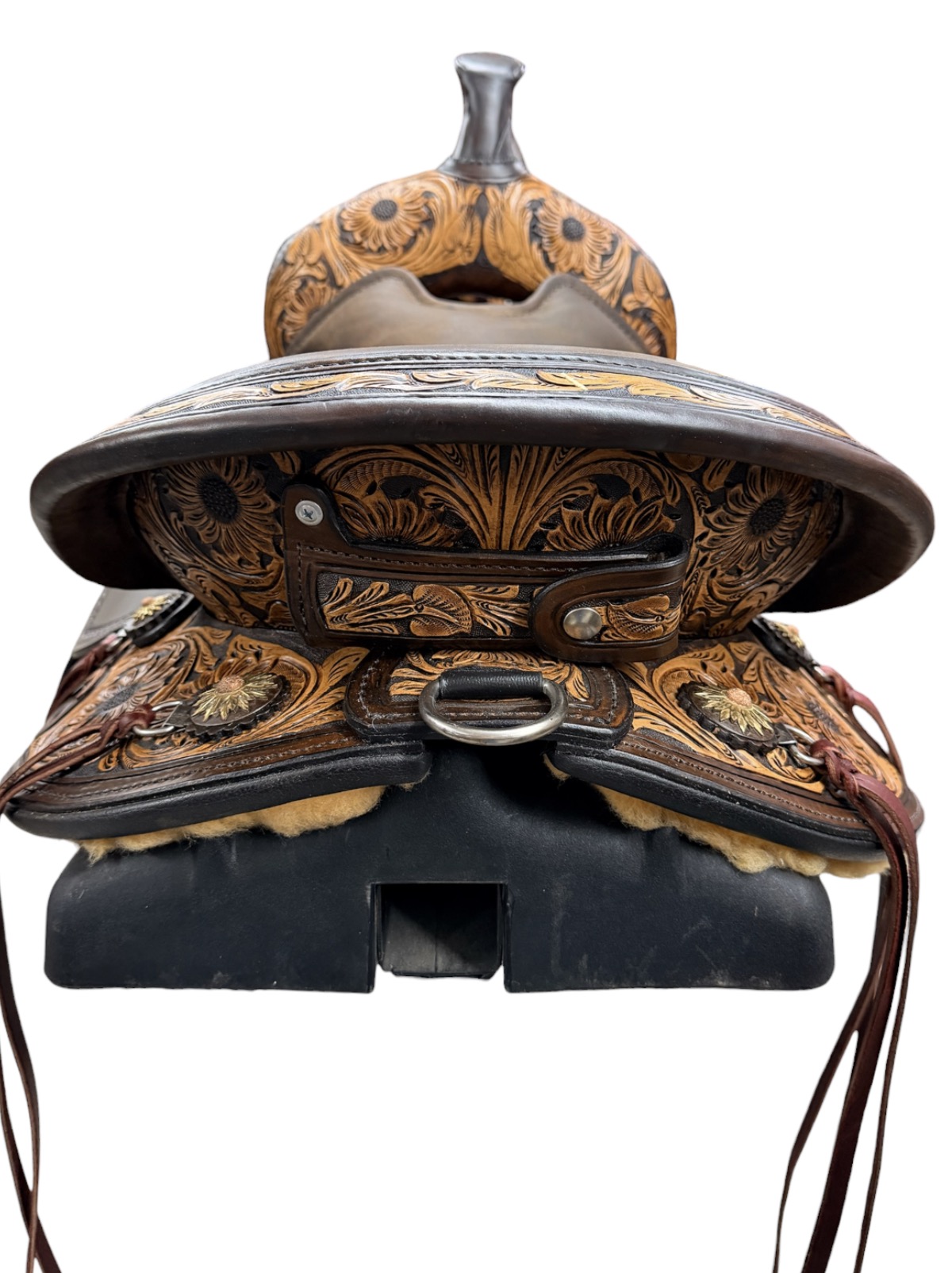 16’’’ Circle Y Sunflower Flex2 Trail Saddle - Image 7