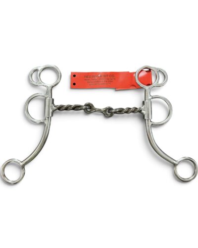Red River Bit Co. 3pc Twisted Wire Dogbone Snaffle Bit