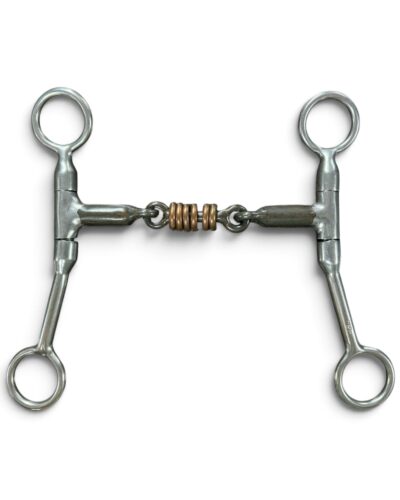Red River Bit Co. 3pc Dogbone w/ Copper Rings Snaffle Bit
