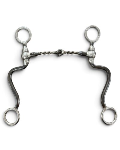 Red River Bit Co. Thin Twisted Wire S Shank Snaffle Bit