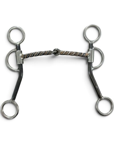 Red River Bit Co. Copper Twisted Wire Snaffle Bit
