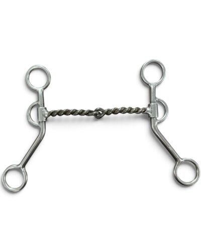 Red River Bit Co. Twisted Wire Argentine Snaffle Bit