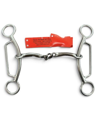 Smooth Snaffle & Chain Gag Bit