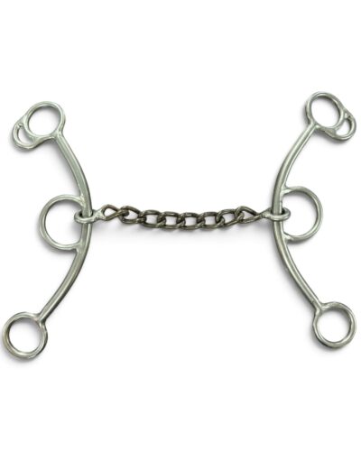 Long Shank Chain Mouth Gag Bit