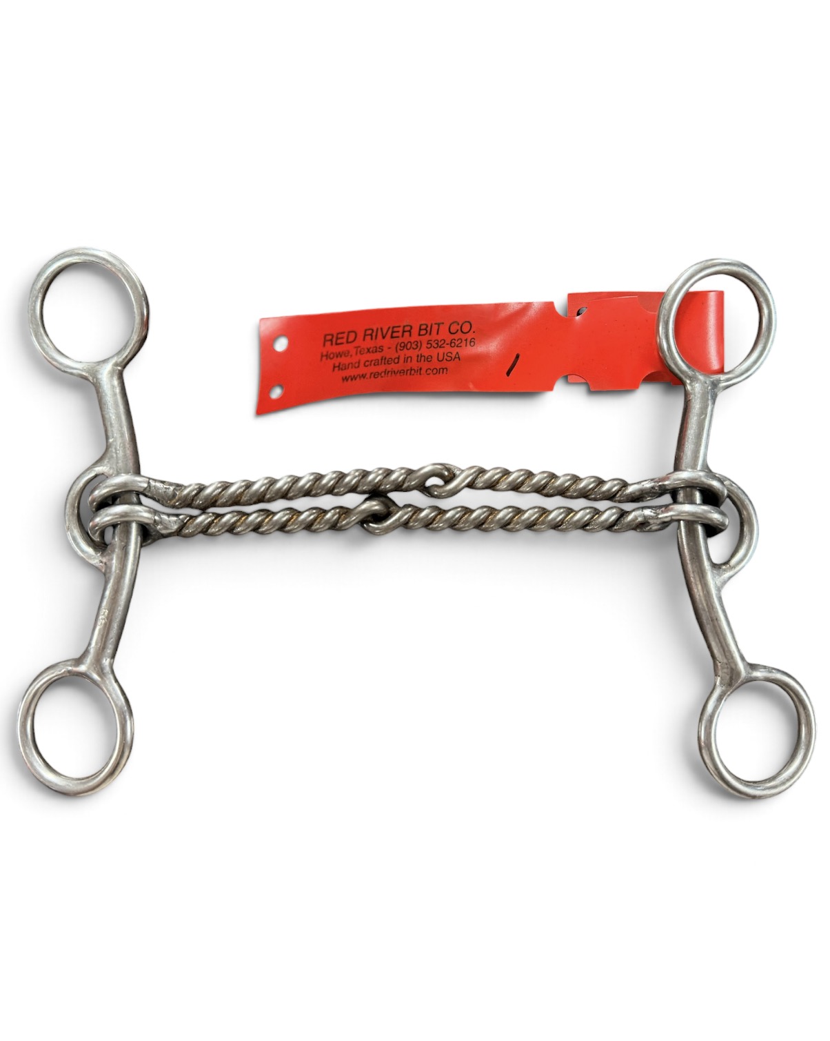 Red River Bit Co. Double Thin Twisted Wire Short Shank Gag Bit