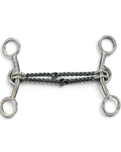 Red River Bit Co. Copper Thin Twisted Wire Short Shank Gag Bit