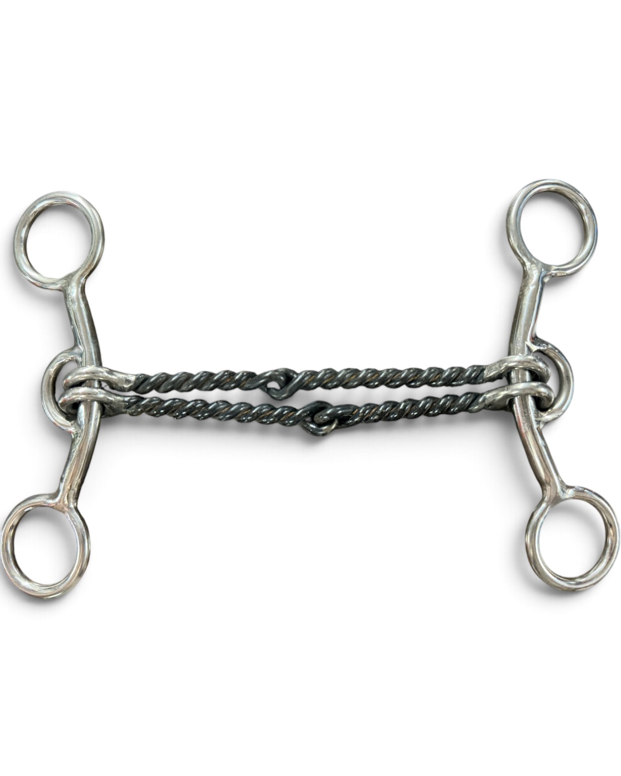 Red River Bit Co. Copper Thin Twisted Wire Short Shank Gag Bit