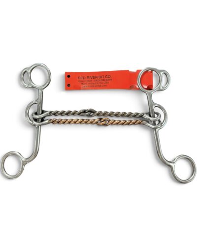 Red River Bit Co. Double Thin Twisted Wire Gag Bit
