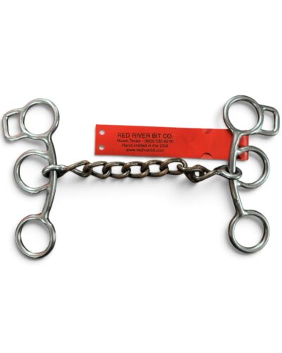 Red River Bit Co. Short Shank Chain Mouth Gag Bit