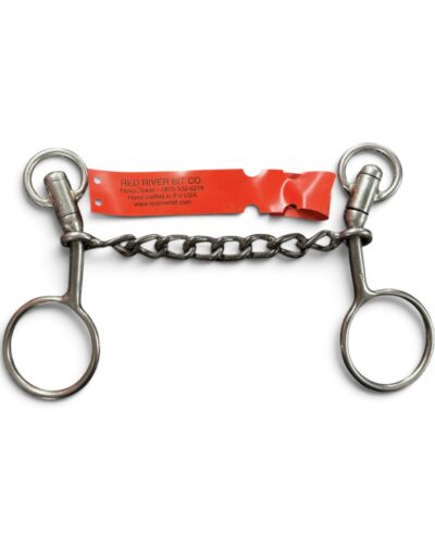 Red River Bit Co. Short Shank Chain Mouth Gag Bit