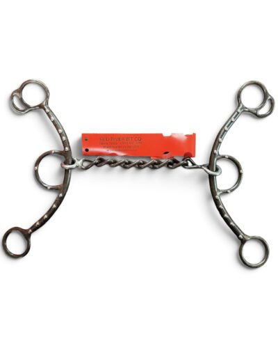 Red River Bit Co. Long Shank Chain Mouth Gag Bit