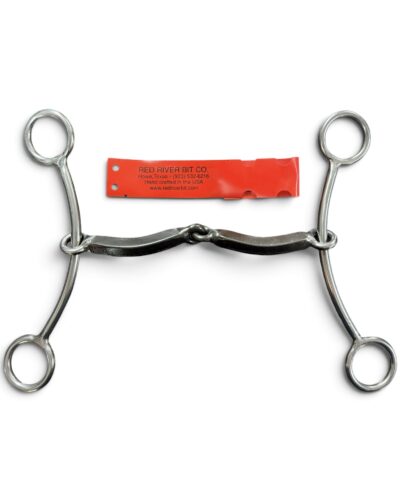 Red River Bit Co. Square Snaffle Simplicity Shank Lifter Bit