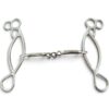 Red River Bit Co. Connie Combs Style Snaffle & Chain Gag Bit