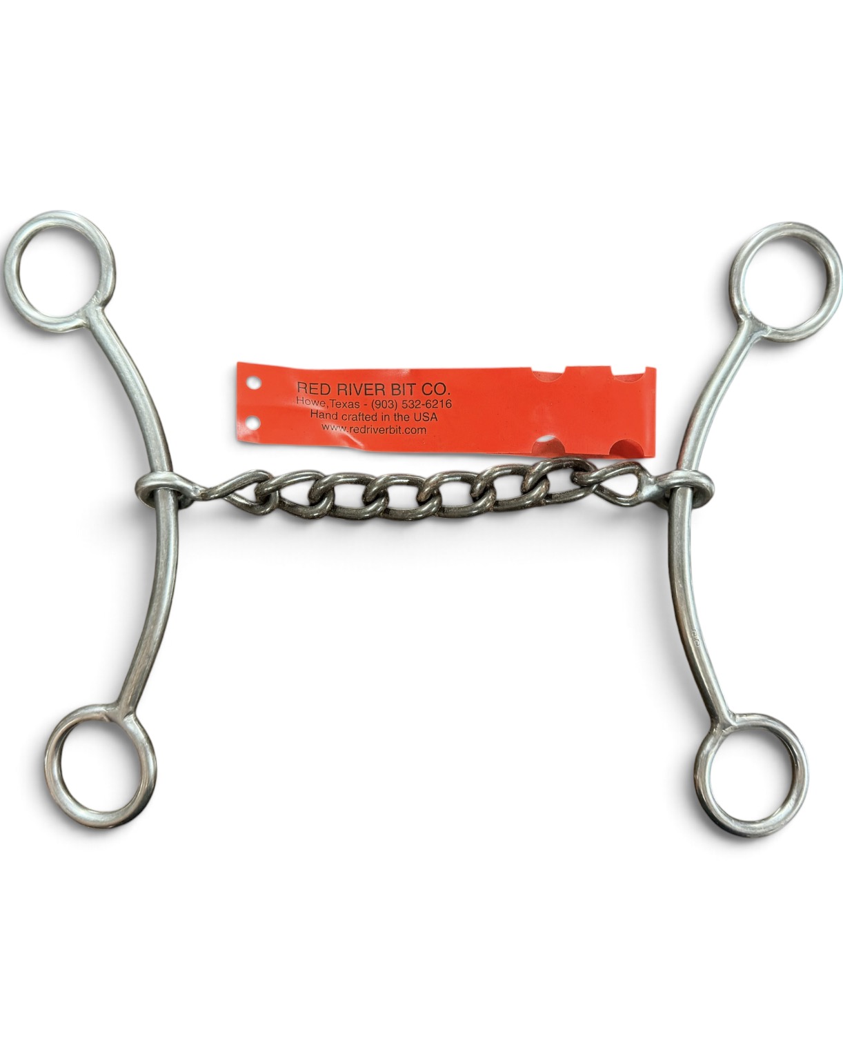 Red River Bit Co. Simplicity Shank Chain Mouth Gag Lifter Bit