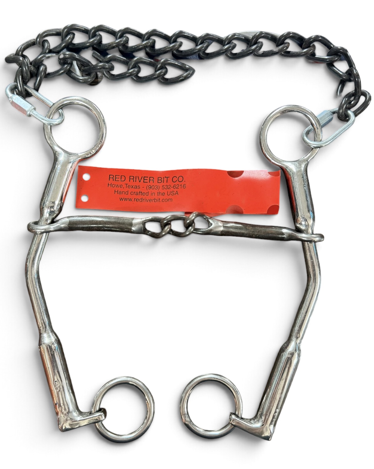 Red River Bit Co. Smooth Snaffle & Chain Lifter Bit