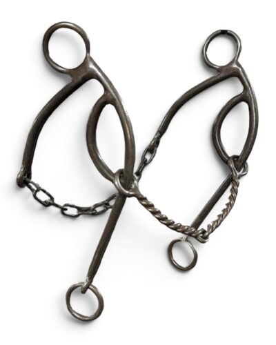 Red River Bit Co. Twisted Wire Gag Bit w/ Curb Set Backs
